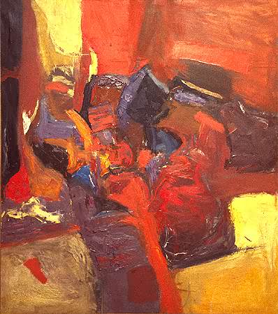 City, 1963, Oil/Canvas, 45
