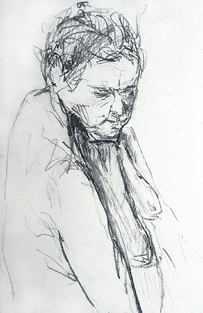 Figure Drawing 1961, graphite