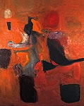 Figure, 1962, oil/canvas, 48h x 36w