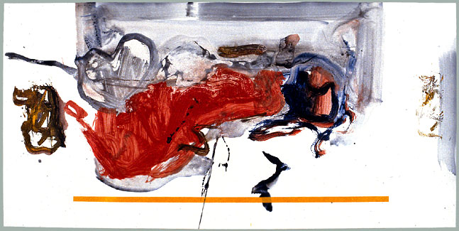 Yellow Bar, 2001, ap, 16-3/4x34